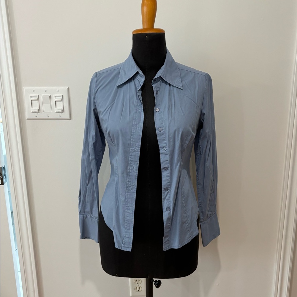 Suzy Blue Button-Up Shirt